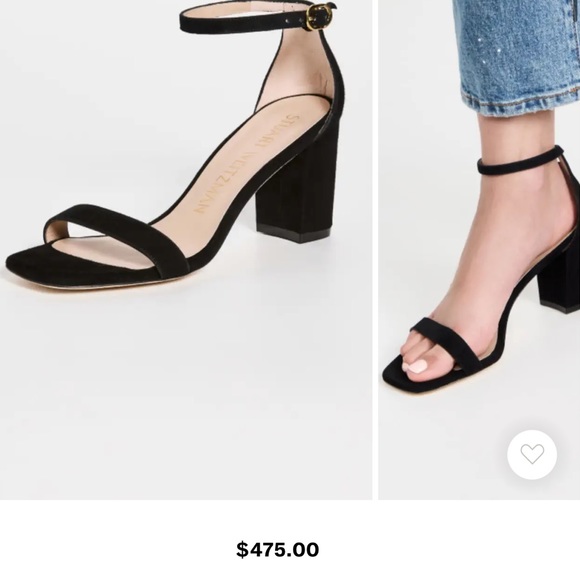 Stuart Weitzman Nearlynude Ankle strap suede leather sandals size 8B - Picture 12 of 16